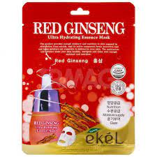Ekel Red Ginseng Ultra Hydrating Essence Mask Маска для лица освежающая с женьшенем