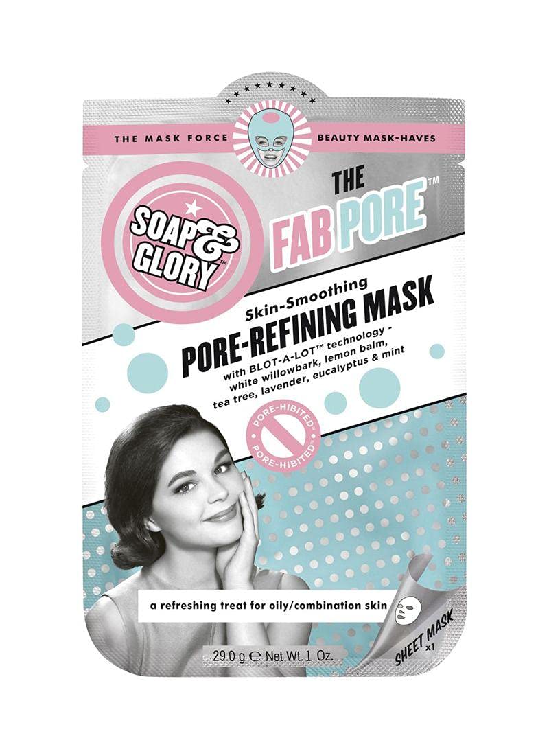 Soap & Glory PORE-REFINING MASK Skin-Smoothing Fab Pore Willowbark 1 oz/29g