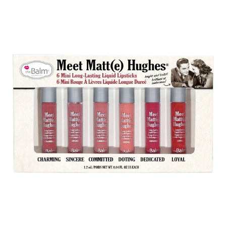 The Balm MEET MATTE HUGHES? VOL. 1 Set of 6 Mini Long-Lasting Liquid Lipsticks