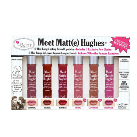 The Balm MEET MATTE HUGHES? VOL. 3 Set of 6 Mini Long-Lasting Liquid Lipsticks